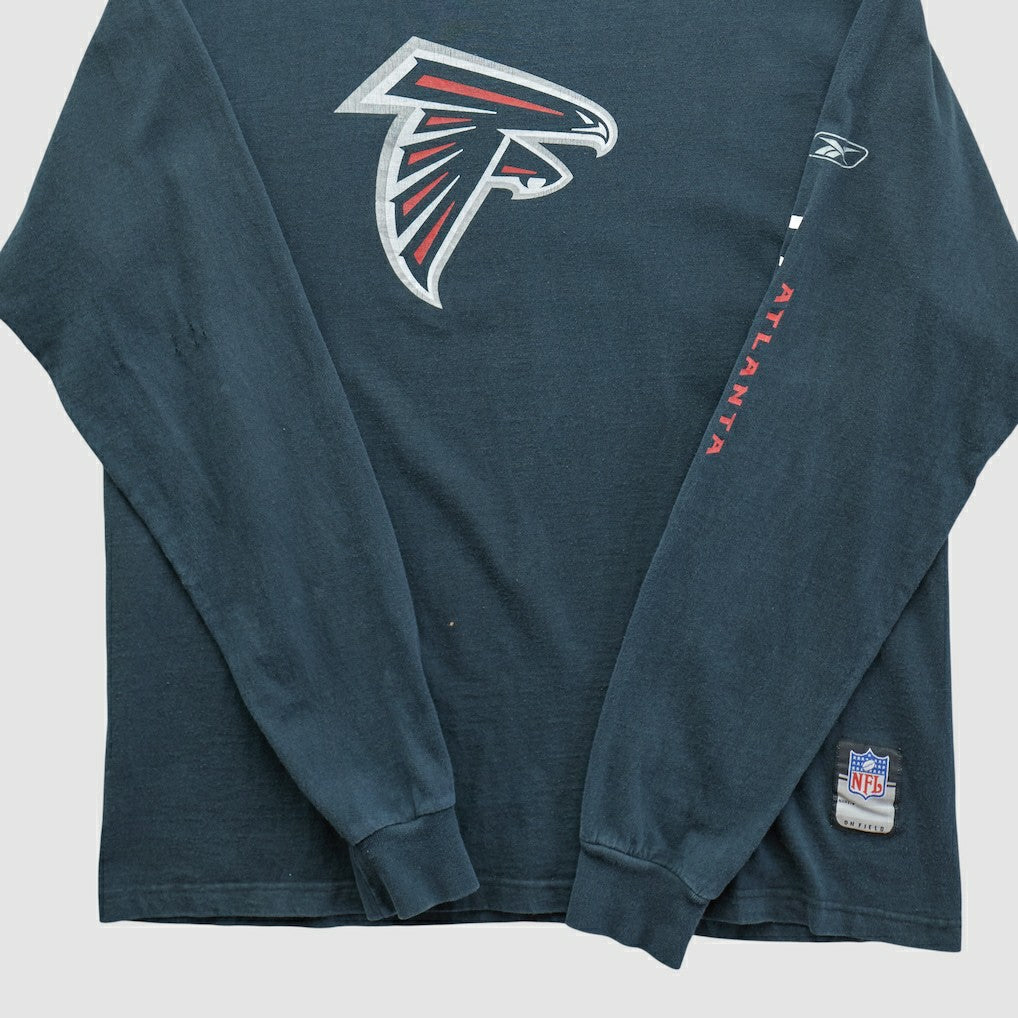 Atlanta Falcons Reebok 2000s Long Sleeve T-shirt - Black T-shirts
