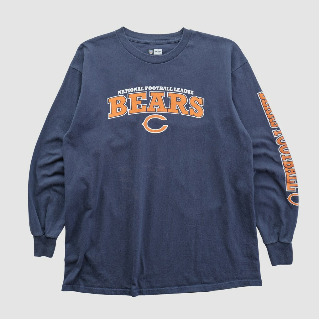 Chicago Bears NFL 2010s Long Sleeve T-shirt - Navy T-shirts