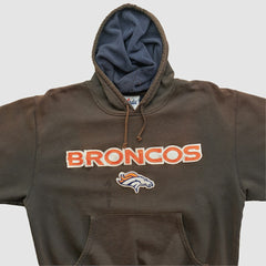 Denver Broncos Majestic 2000s Hooded Pullover Sweatshirt - Brown Pullover