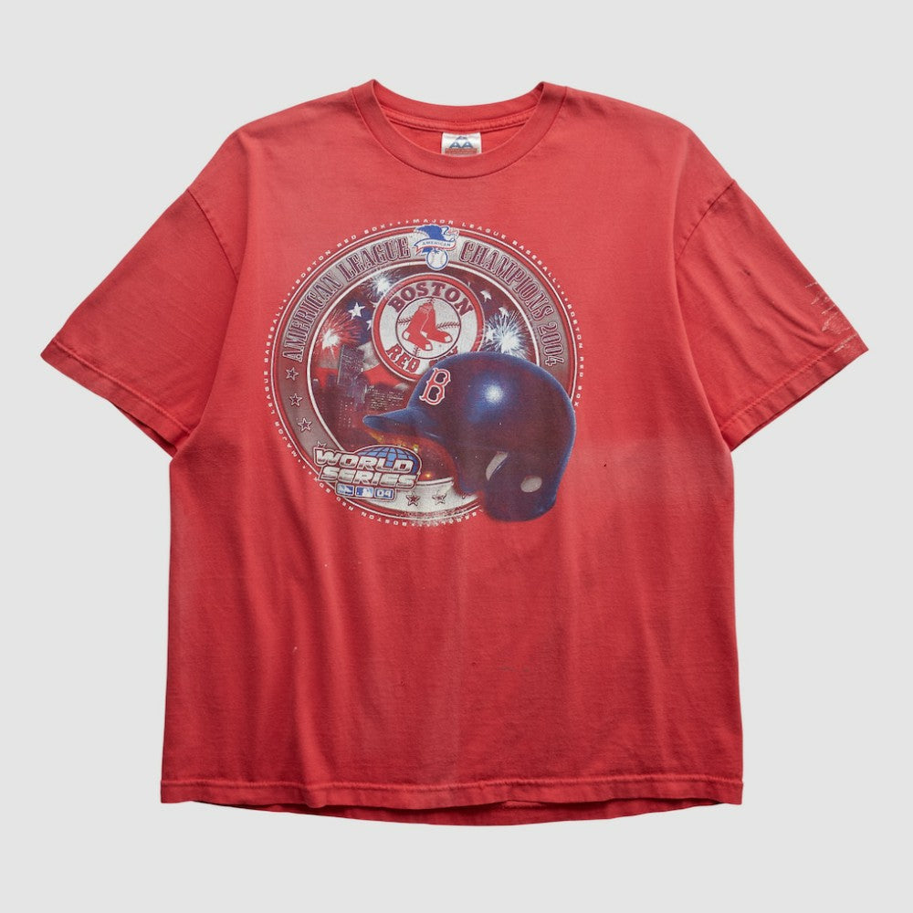 Boston Red Sox Alstyle 2004 T-shirt - Red - Vintage T-shirts