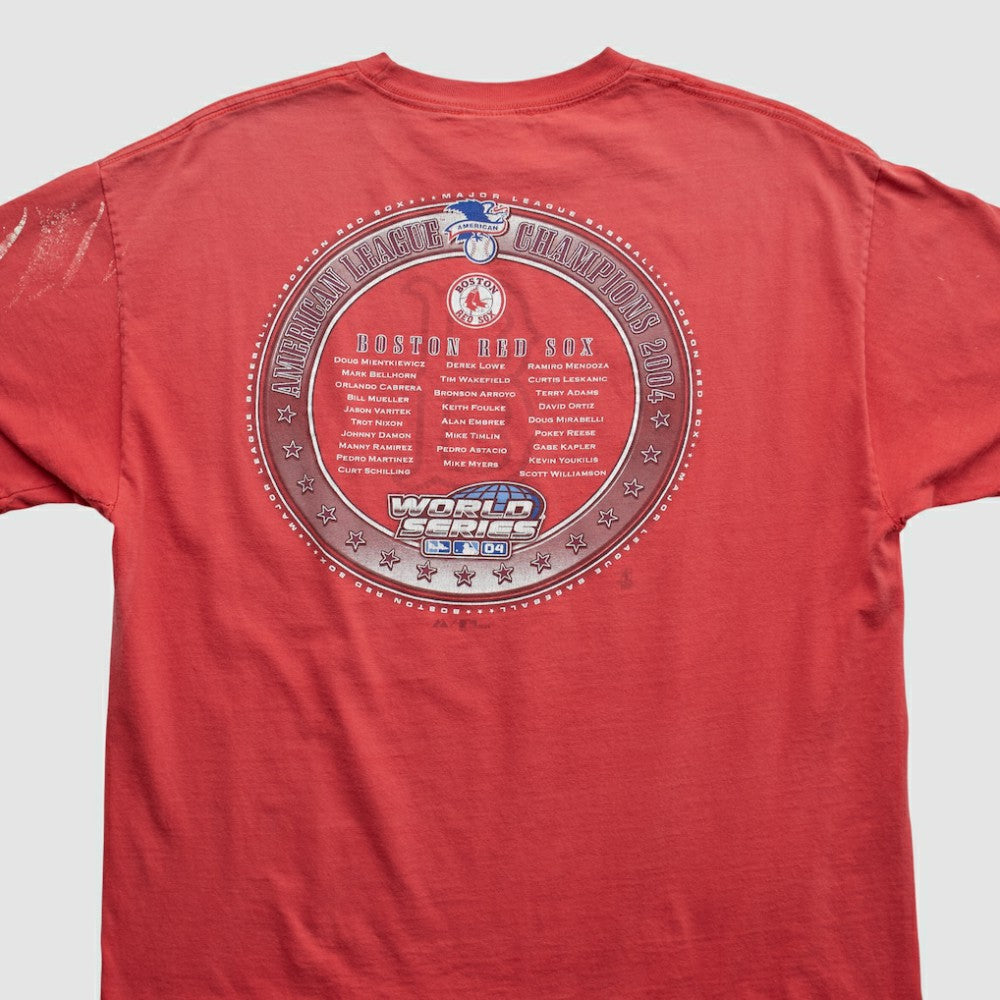 Boston Red Sox Alstyle 2004 T-shirt - Red - Vintage T-shirts