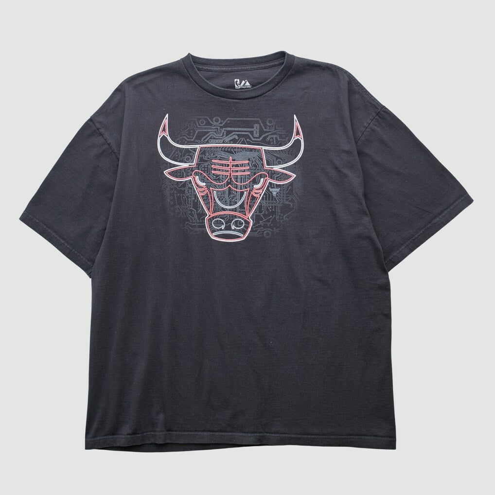 Chicago Bulls Majestic 2000s T-shirt Black Vintage - Vintage