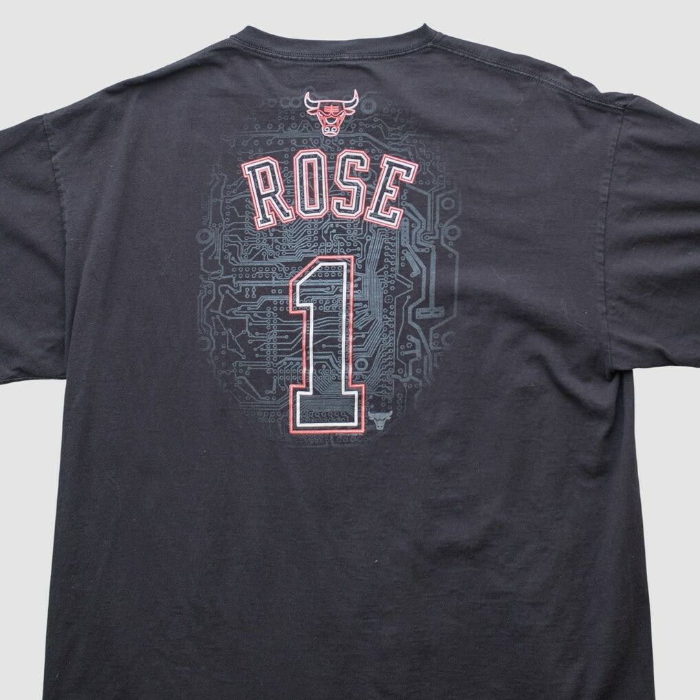 Chicago Bulls Majestic 2000s T-shirt Black Vintage - Vintage