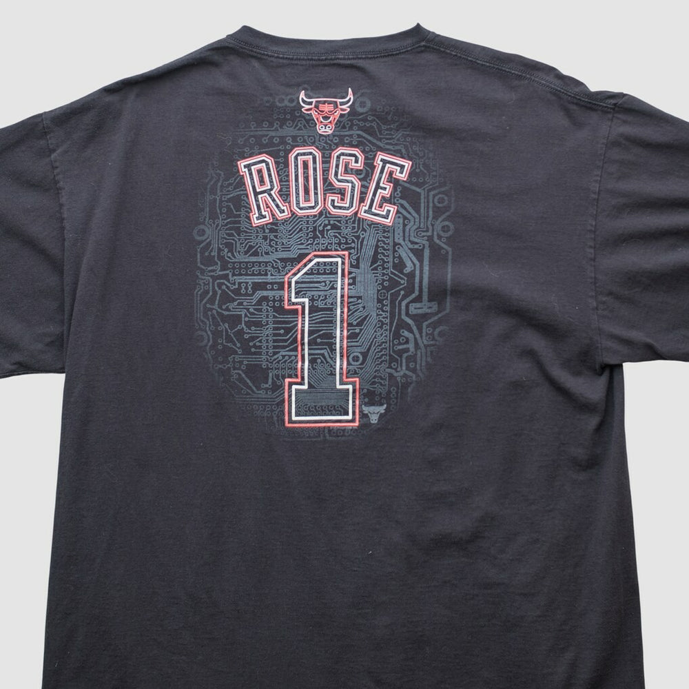 Chicago Bulls Majestic 2000s T-shirt Black Vintage - Vintage