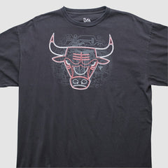 Chicago Bulls Majestic 2000s T-shirt Black Vintage - Vintage