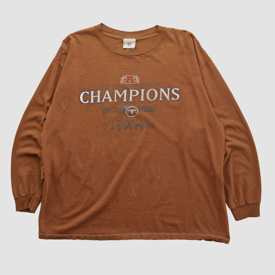 Tennessee Titans NFL 2002 Long Sleeve T-shirt - Clay T-shirts