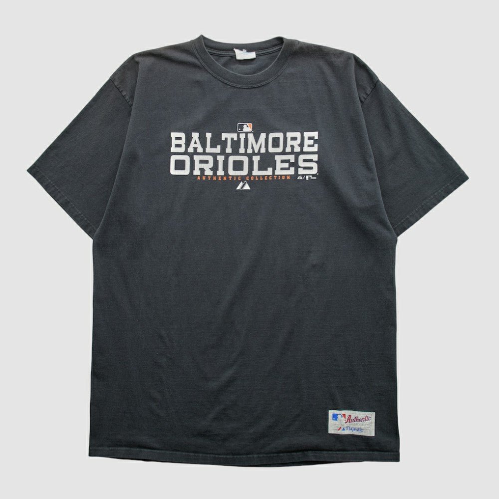 Baltimore Orioles Majestic 2006 T-shirt - Charcoal - 2XVintage T-shirts