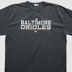Baltimore Orioles Majestic 2006 T-shirt - Charcoal - 2XVintage T-shirts