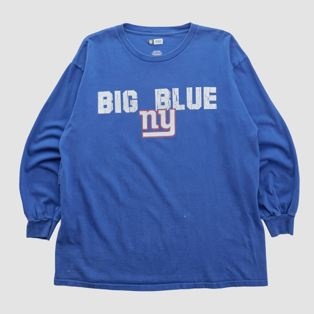 New York Giants NFL 2010s Long Sleeve T-shirt - Blue T-shirts