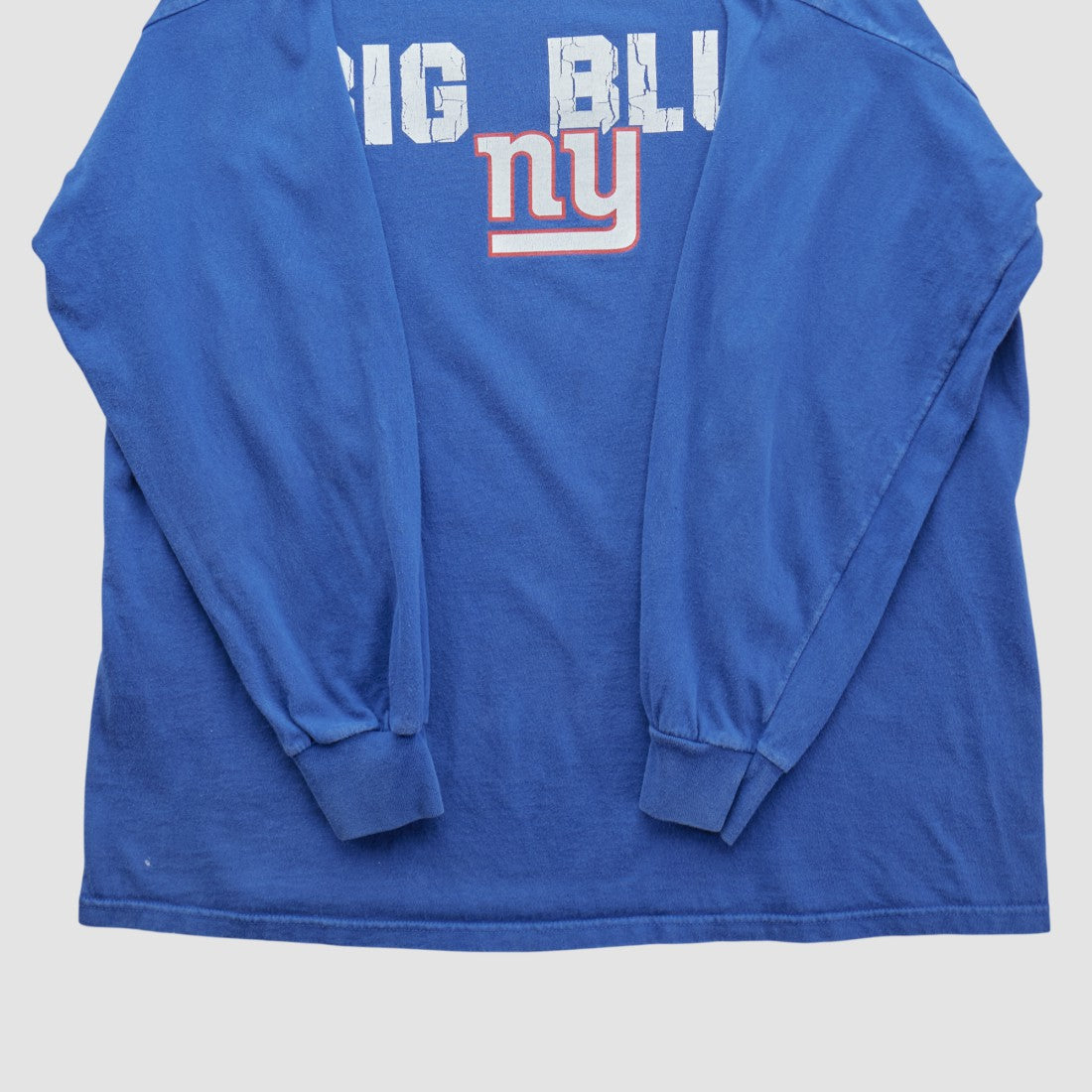 New York Giants NFL 2010s Long Sleeve T-shirt - Blue T-shirts