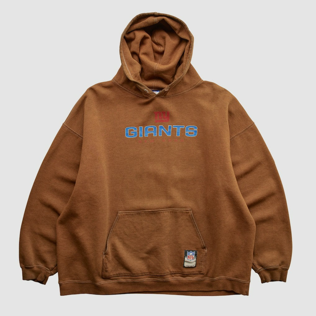 New York Giants Reebok 2000s Hooded Pullover Sweatshirt - Clay Pullover
