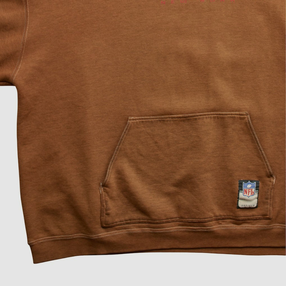 New York Giants Reebok 2000s Hooded Pullover Sweatshirt - Clay Pullover