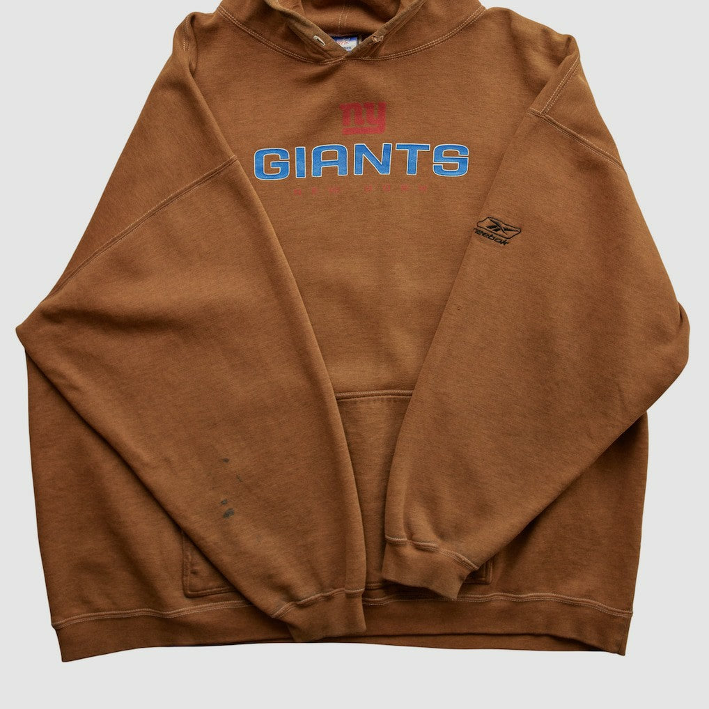 New York Giants Reebok 2000s Hooded Pullover Sweatshirt - Clay Pullover