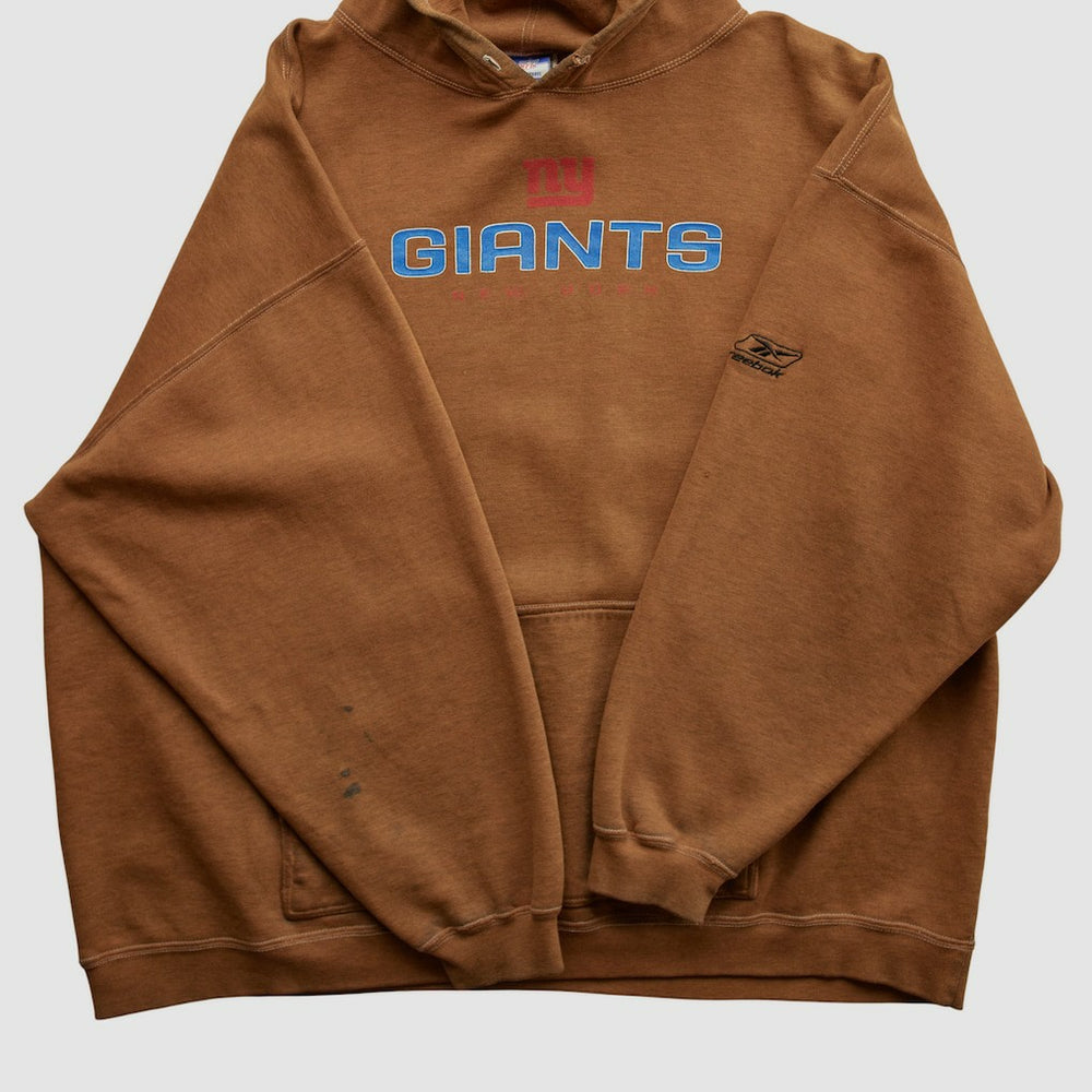 New York Giants Reebok 2000s Hooded Pullover Sweatshirt - Clay Pullover