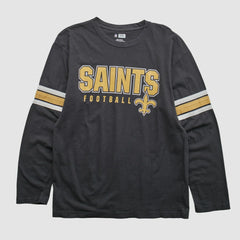 New Orleans Saints NFL 2010s Long Sleeve T-shirt - Black T-shirts