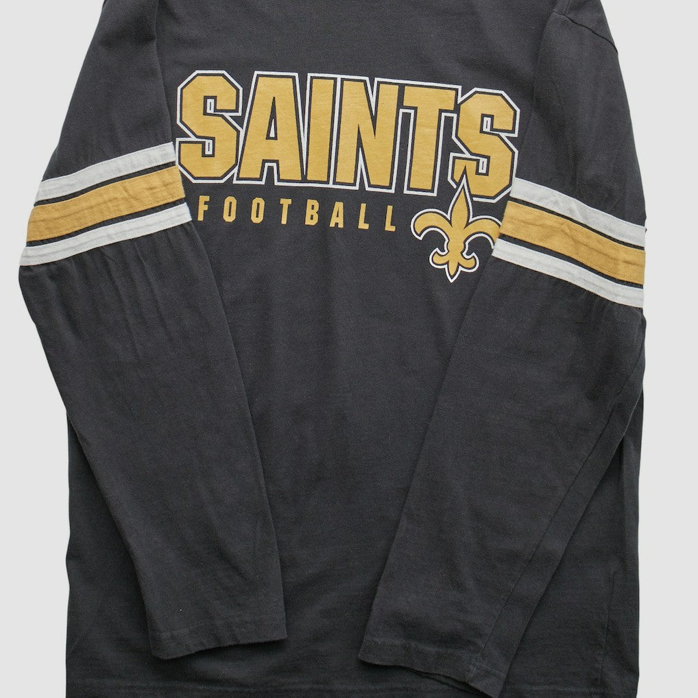 New Orleans Saints NFL 2010s Long Sleeve T-shirt - Black T-shirts
