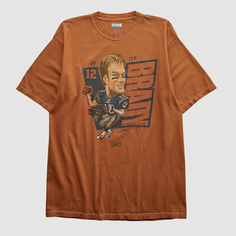 Tom Brady Reebok 2000s T-shirt - Orange T-shirts