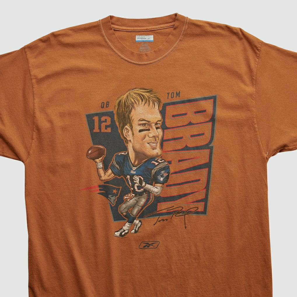 Tom Brady Reebok 2000s T-shirt - Orange T-shirts