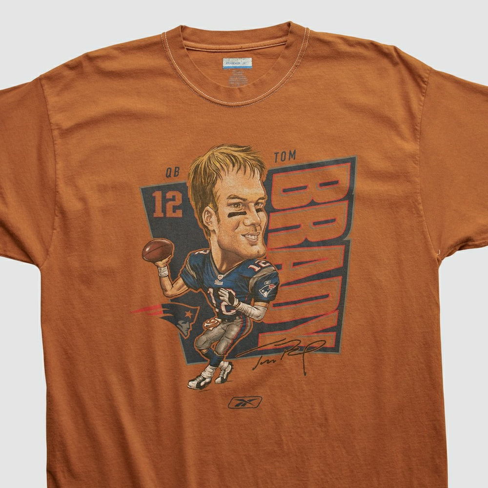 Tom Brady Reebok 2000s T-shirt - Orange T-shirts