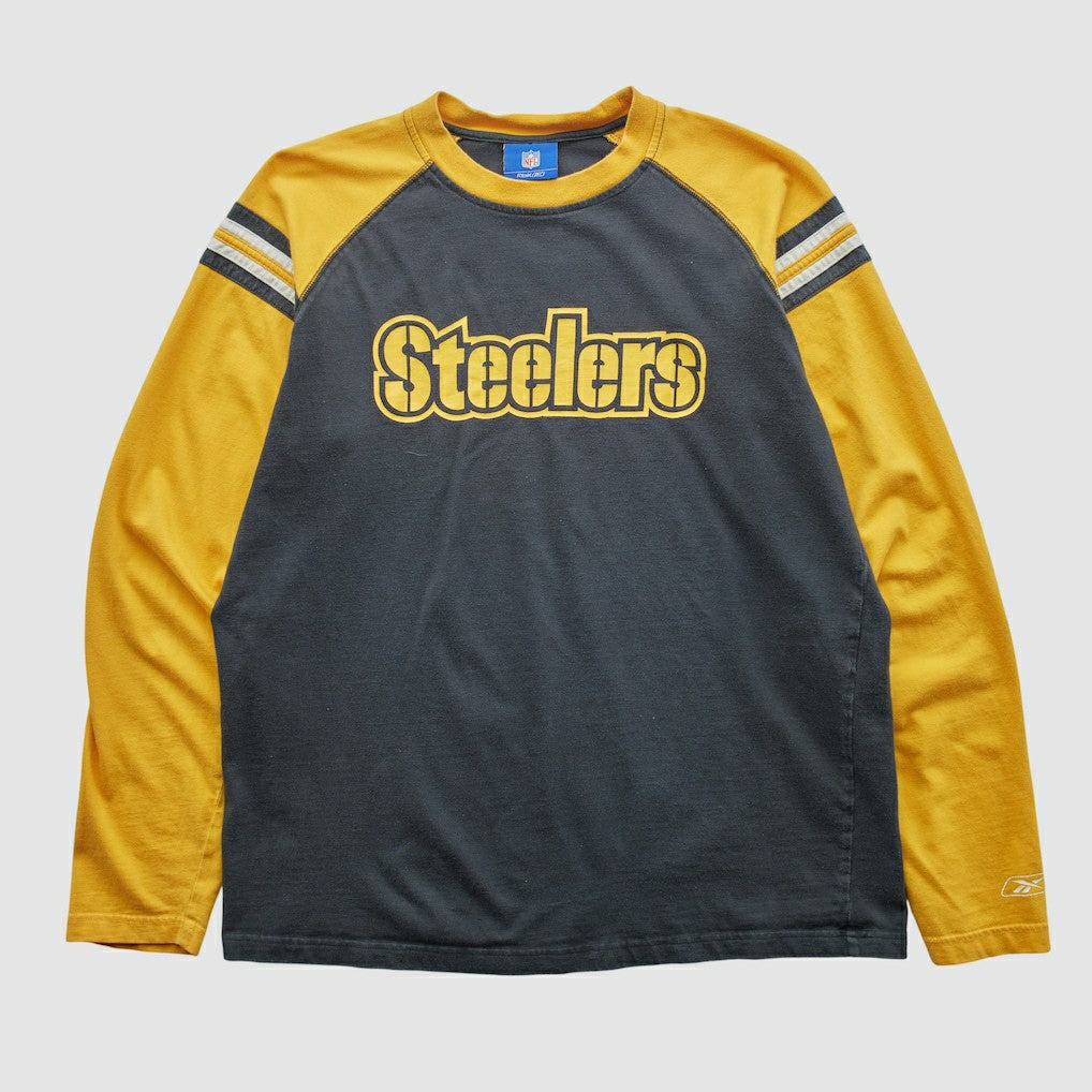 Pittsburgh Steelers Reebok 2000s Long Sleeve T-shirt - Black T-shirts