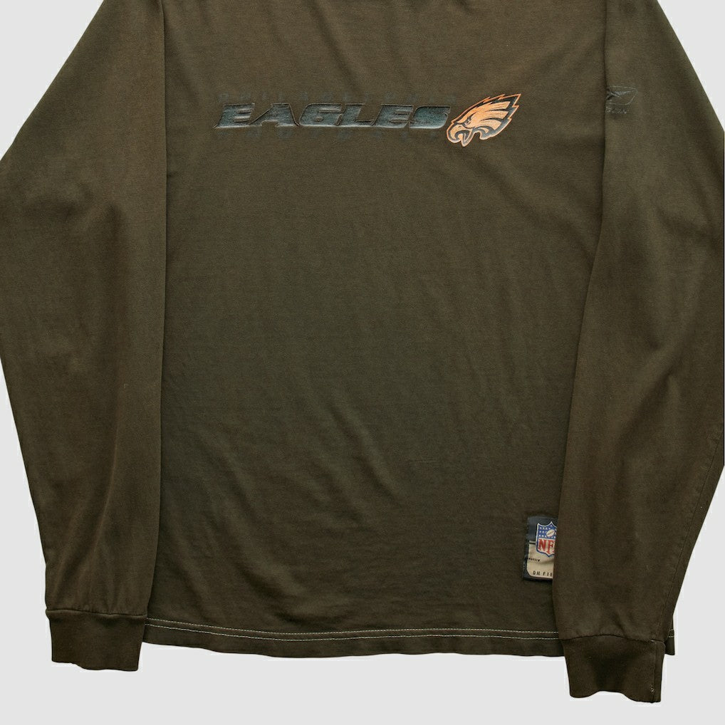 Philadelphia Eagles Reebok 2000s Long Sleeve T-shirt - Brown T-shirts