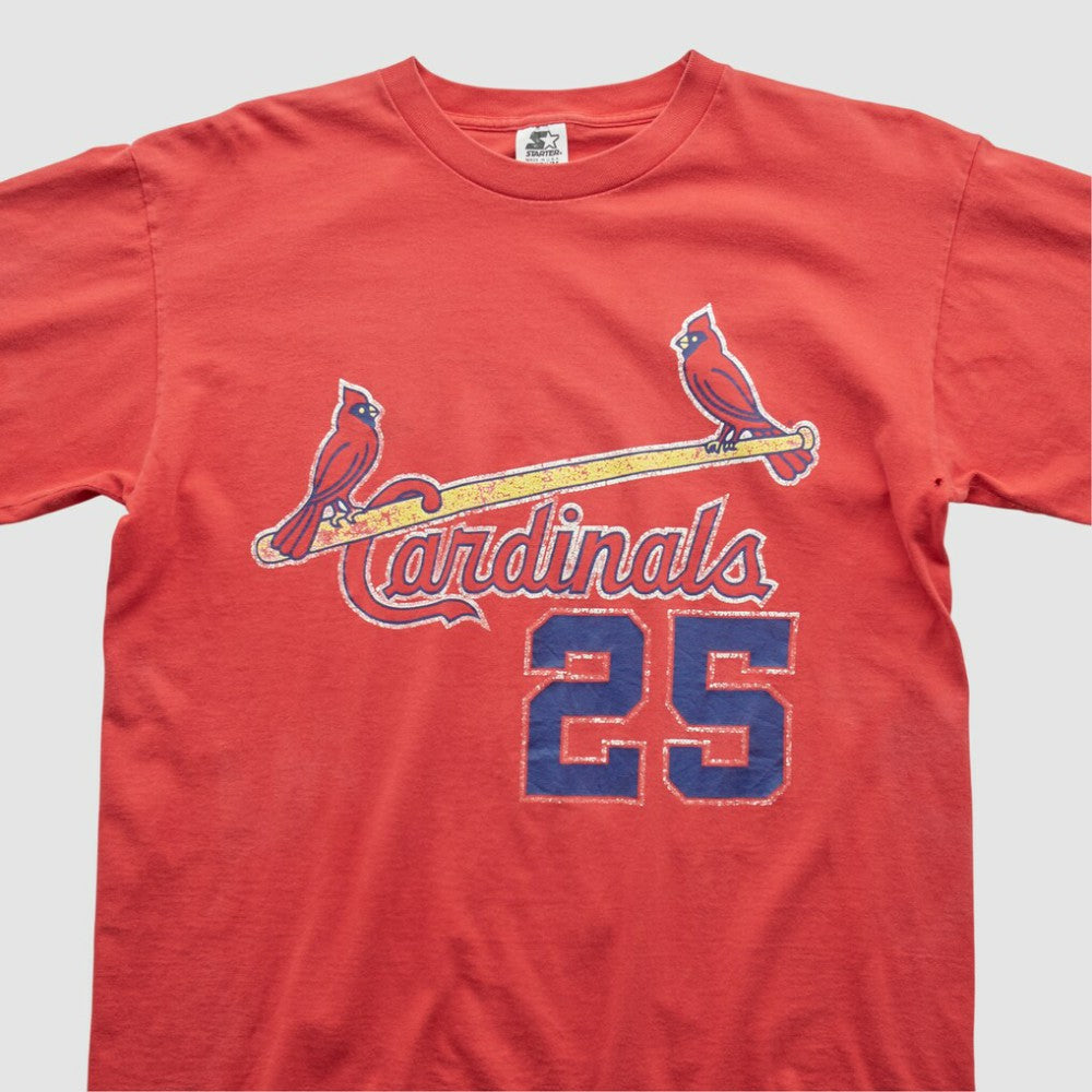 St. Louis Cardinals Starter 90s T-shirt - Red - Vintage T-shirts