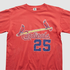St. Louis Cardinals Starter 90s T-shirt - Red - Vintage T-shirts