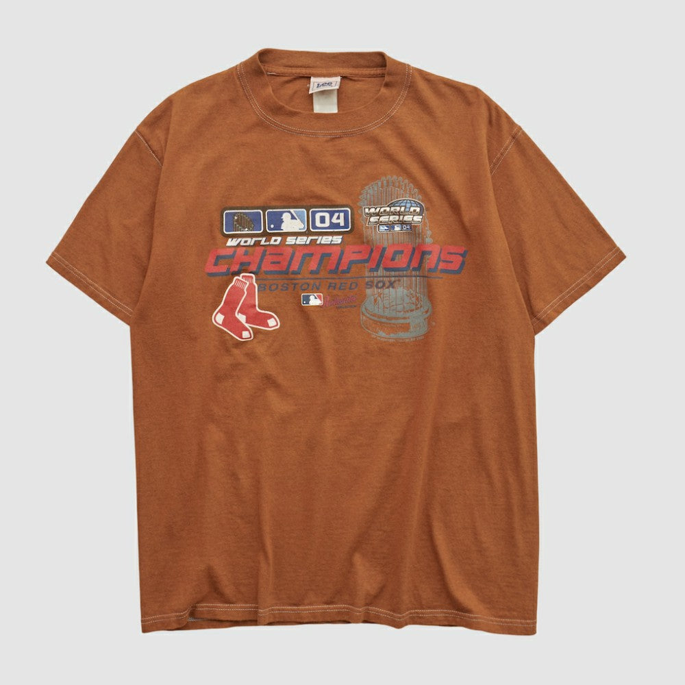 Boston Red Sox Lee Apparel 2004 T-shirt - Clay - Vintage T-shirts