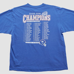 New York Giants Reebok 2008 T-shirt - Blue T-shirts