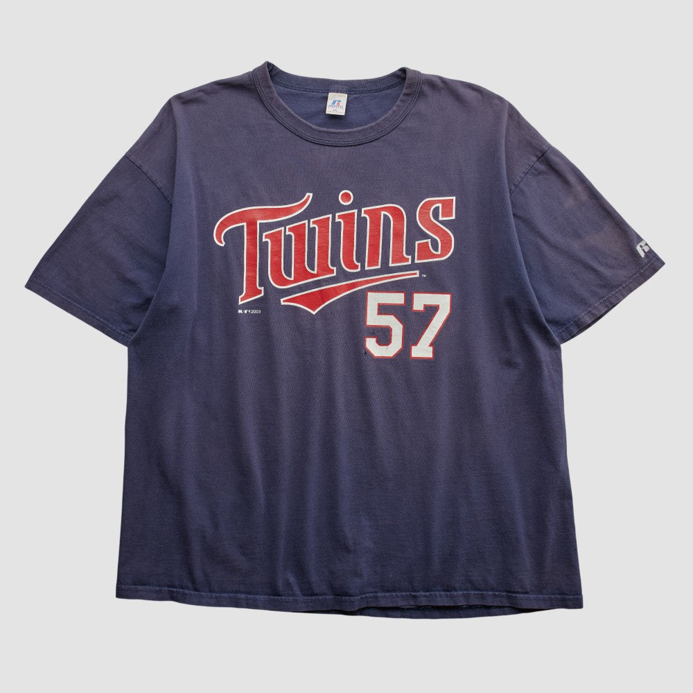 Minnesota Twins Russell 2003 T-shirt - Navy - 2XVintage T-shirts