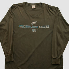 Philadelphia Eagles NFL 2000s Long Sleeve T-shirt - Brown T-shirts