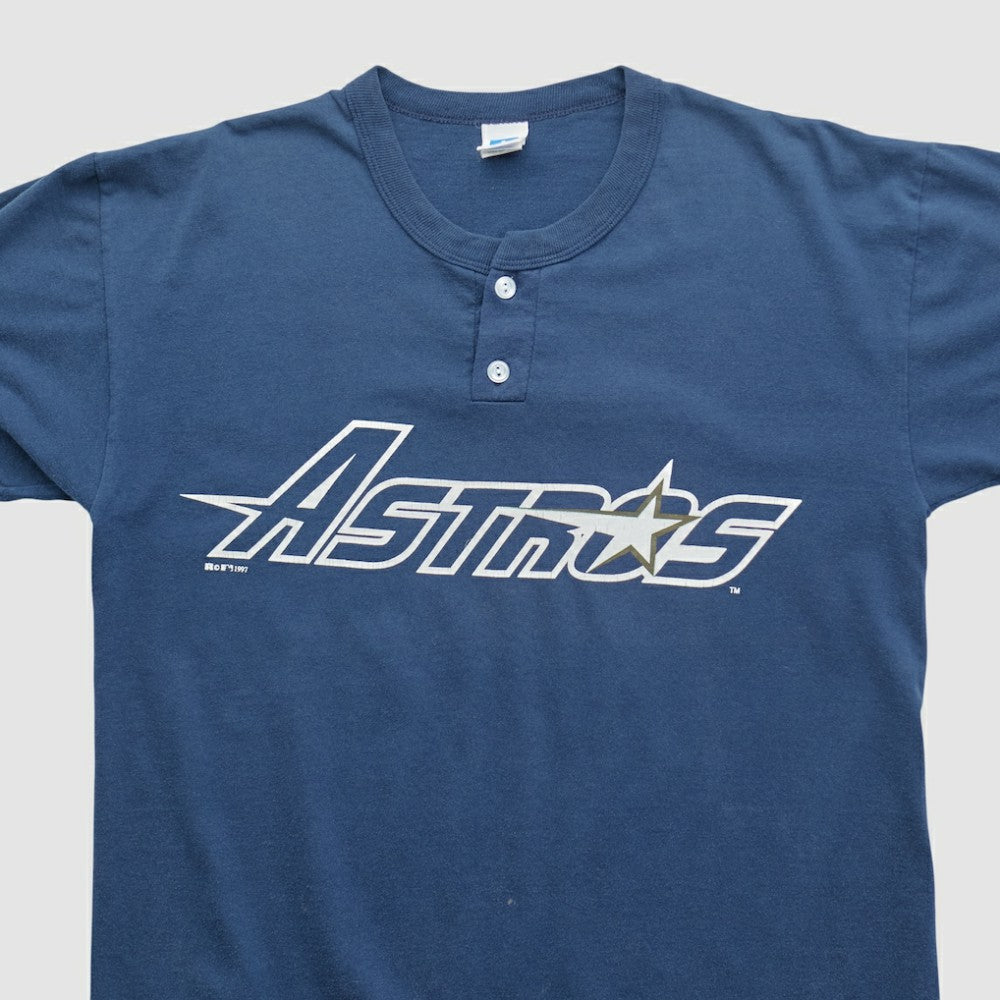 Houston Astros Russell 2000s T-shirt - Navy - Vintage T-shirts