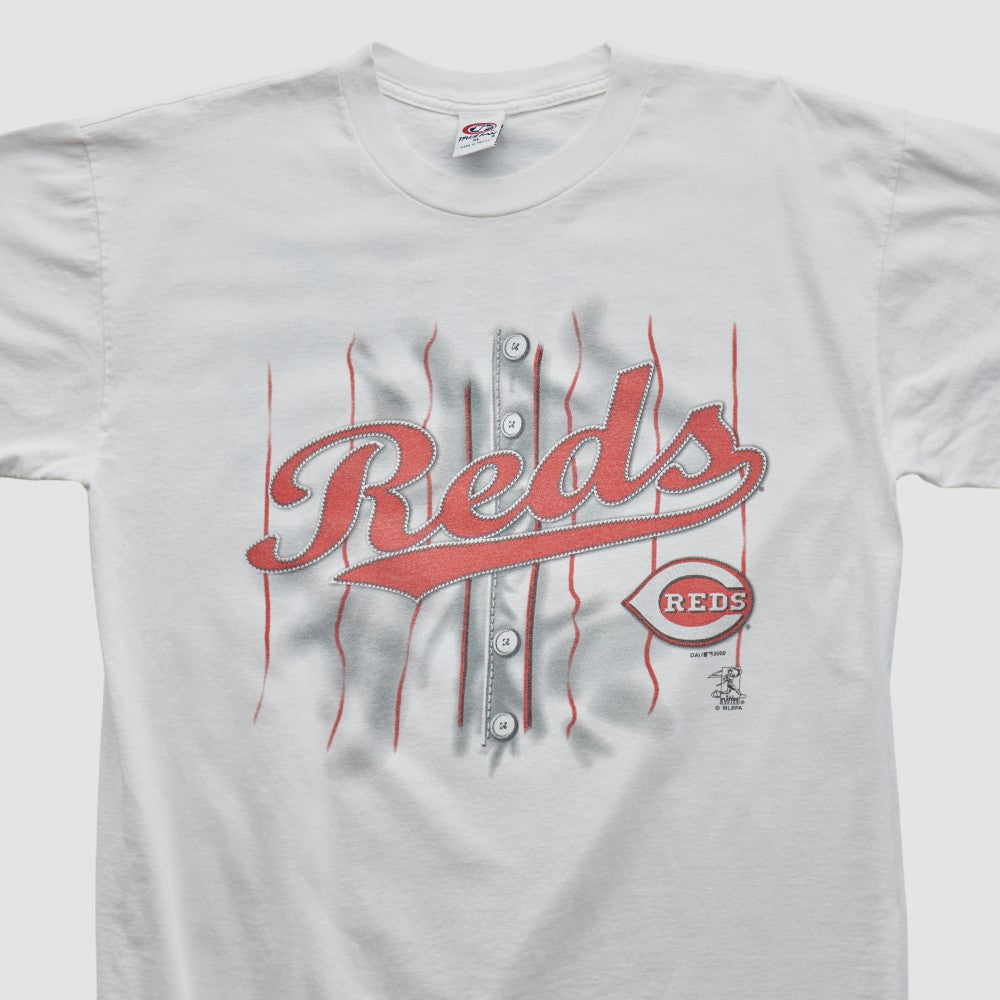 Cincinnati Reds True Fan 2000 T-shirt - White - XVintage T-shirts
