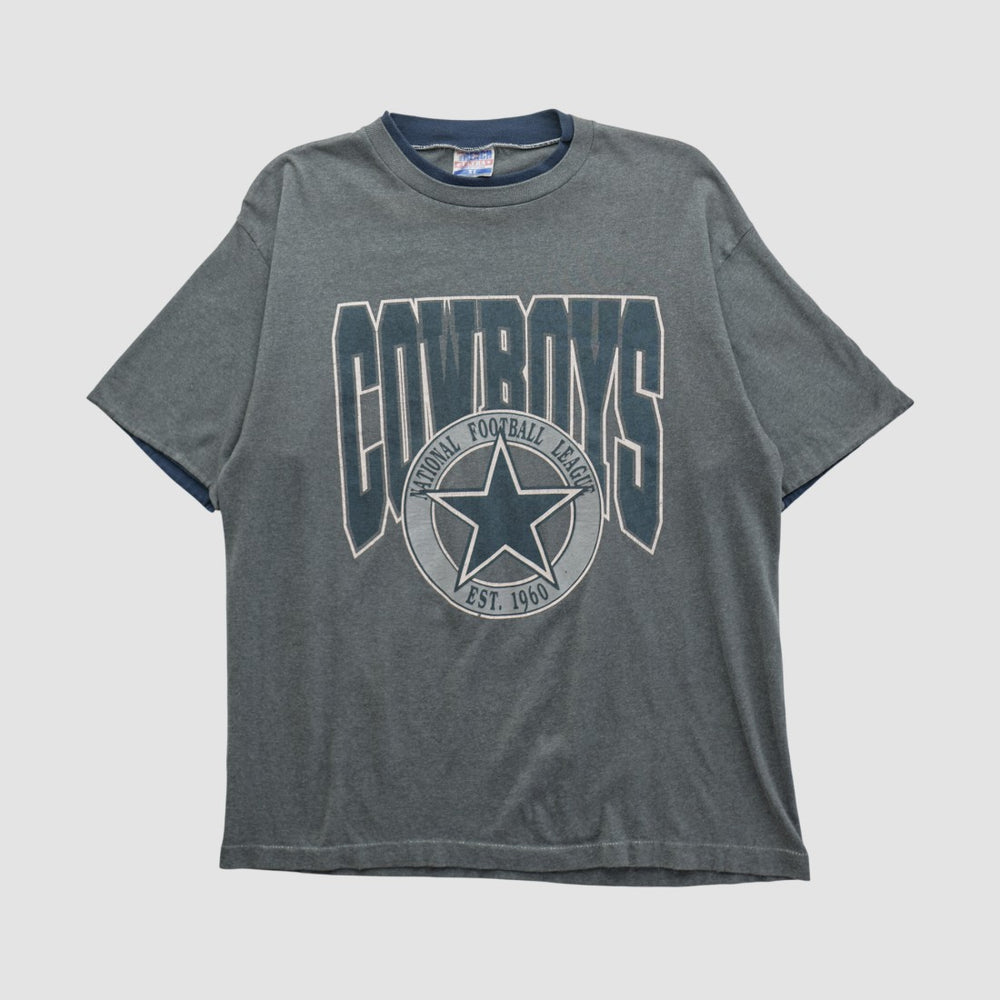 Dallas Cowboys Trench 90s T-shirt - Gray T-shirts