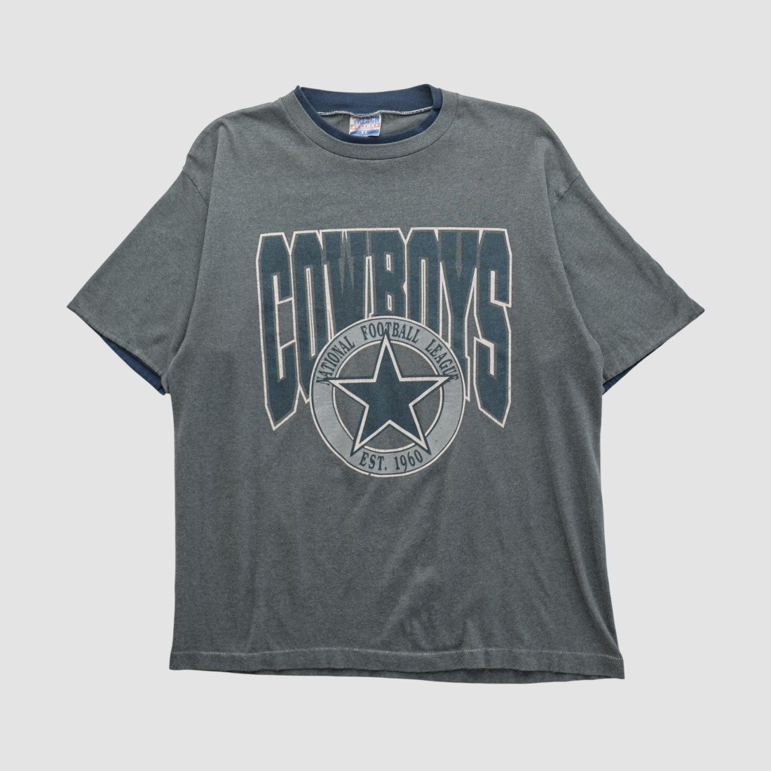 Dallas Cowboys Trench 90s T-shirt - Gray T-shirts