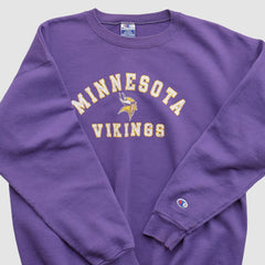 Minnesota Vikings Champion 90s Pullover Sweatshirt - Purple Pullover