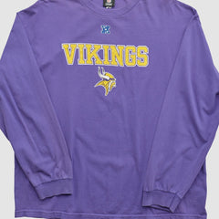 Minnesota Vikings NFL 2010s Long Sleeve T-shirt - Purple T-shirts