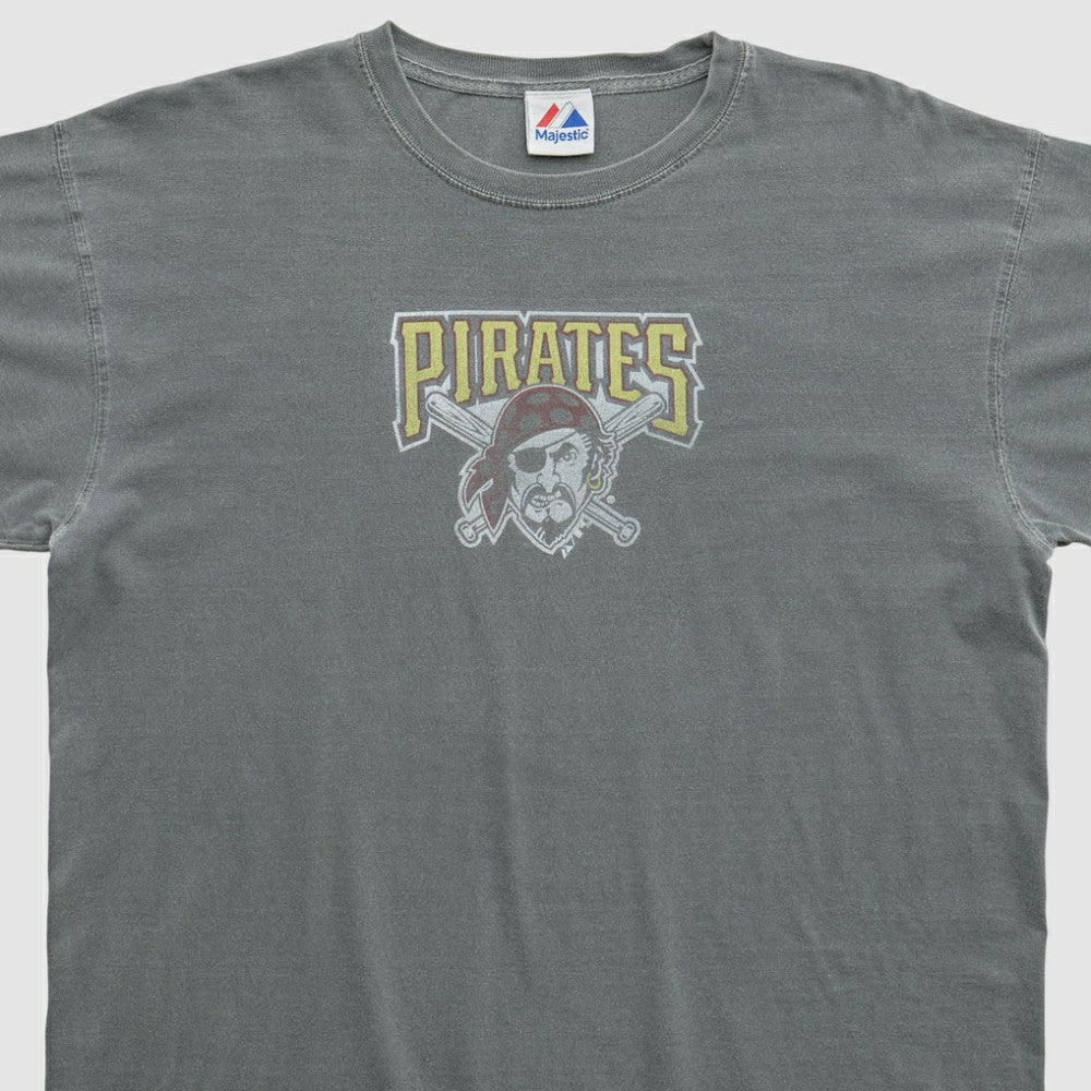 Pittsburgh Pirates Majestic 2000s T-shirt - Gray - Vintage T-shirts