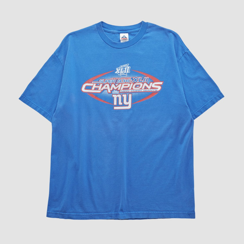 New York Giants Alstyle 2008 T-shirt - Blue T-shirts