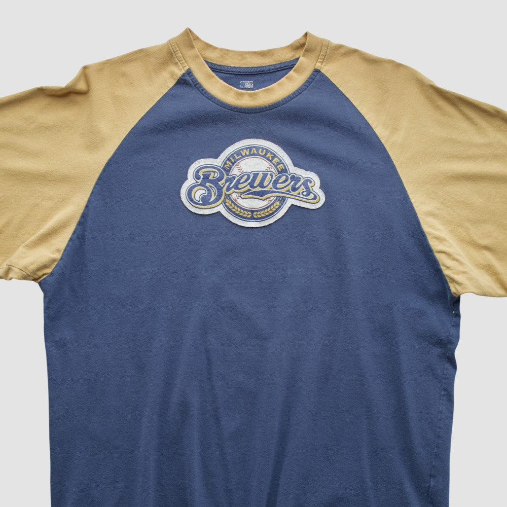 Milwaukee Brewers MLB Genuine Merchandise 2000s T-shirt - Navy - Vintage T-shirts