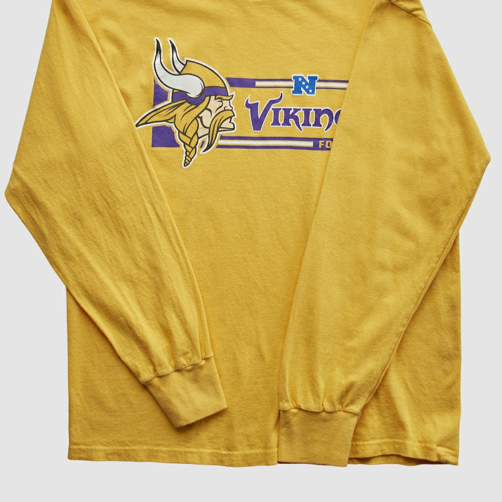 Minnesota Vikings NFL 2010s Long Sleeve T-shirt - Yellow T-shirts