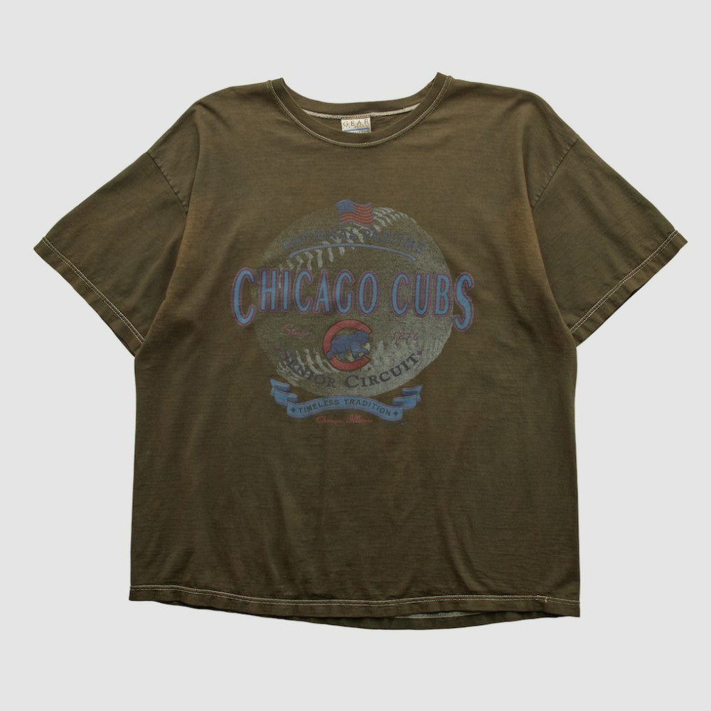Chicago Cubs Gear For Sports 90s T-shirt - Brown - XVintage T-shirts