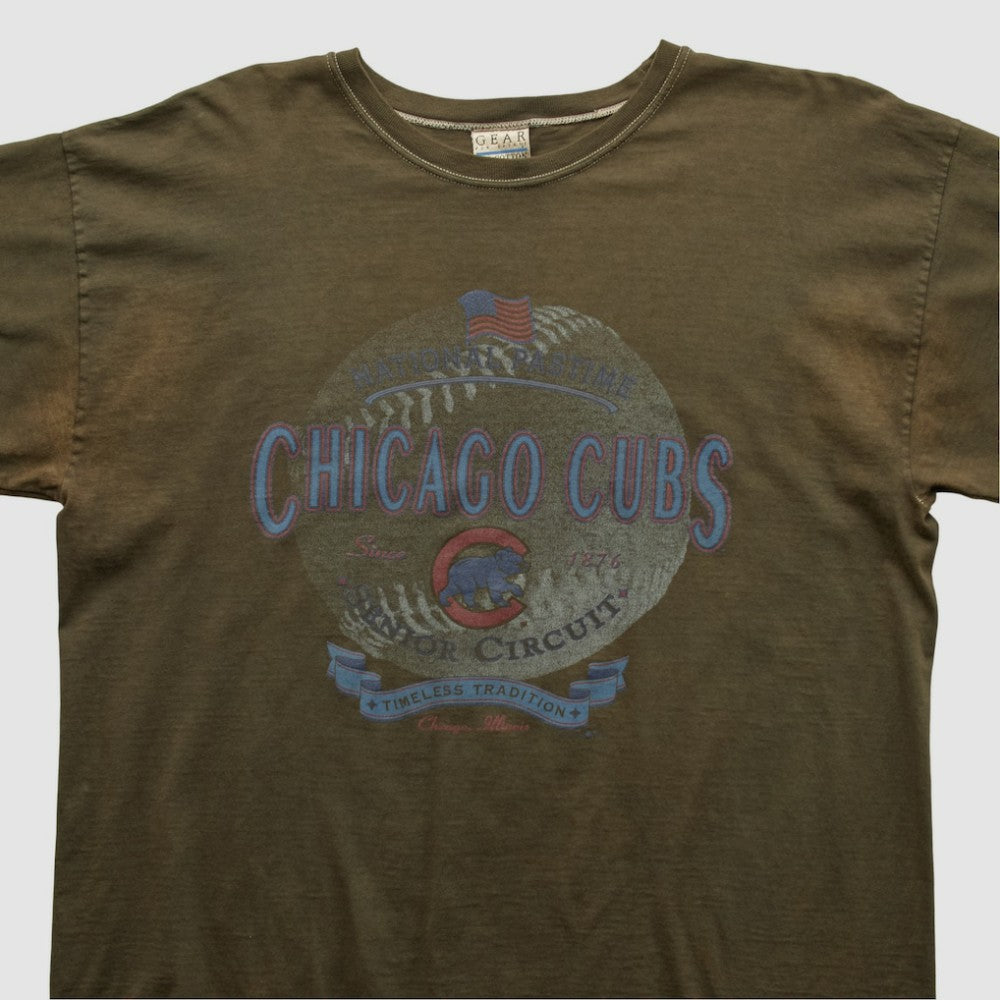 Chicago Cubs Gear For Sports 90s T-shirt - Brown - XVintage T-shirts