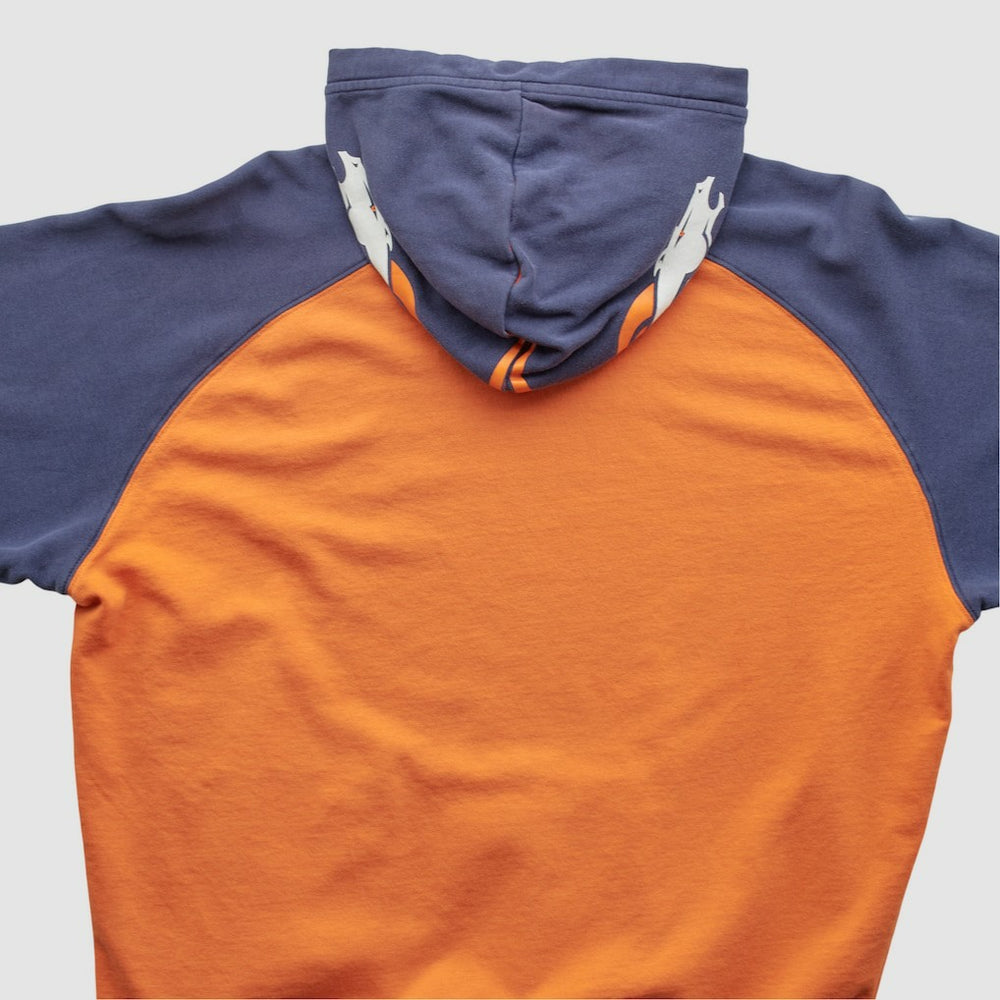 Denver Broncos Reebok 2000s Hooded Pullover Sweatshirt - Orange Pullover