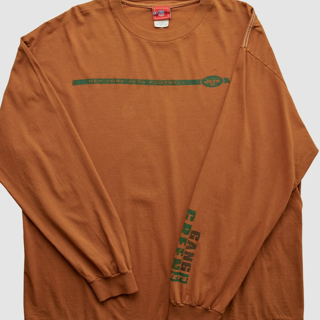 New York Jets NFL 2000s Long Sleeve T-shirt - Clay T-shirts