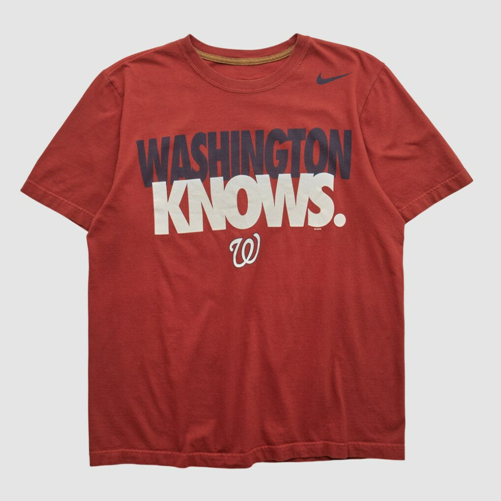 Washington Nationals Nike 2010s T-shirt - Maroon - Vintage T-shirts