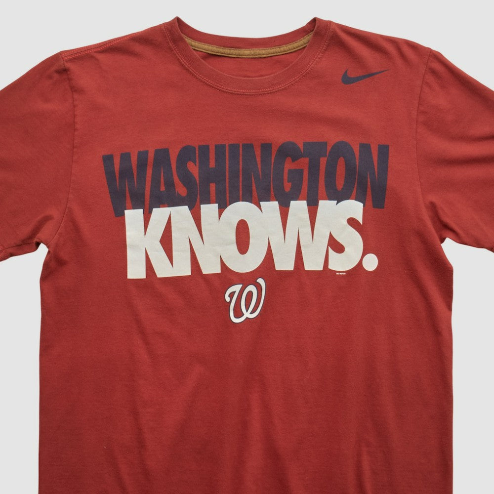 Washington Nationals Nike 2010s T-shirt - Maroon - Vintage T-shirts