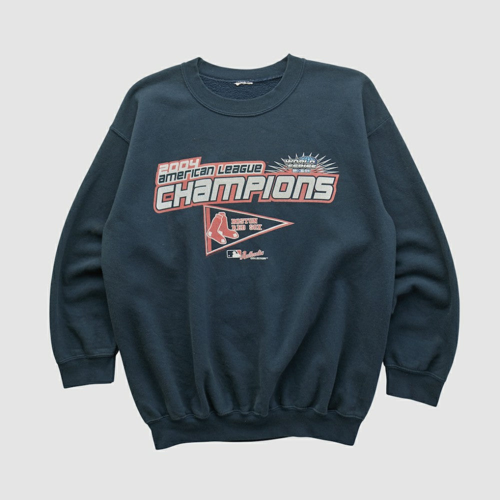 Boston Red Sox 2004 Pullover Sweatshirt - Black - Vintage Pullover