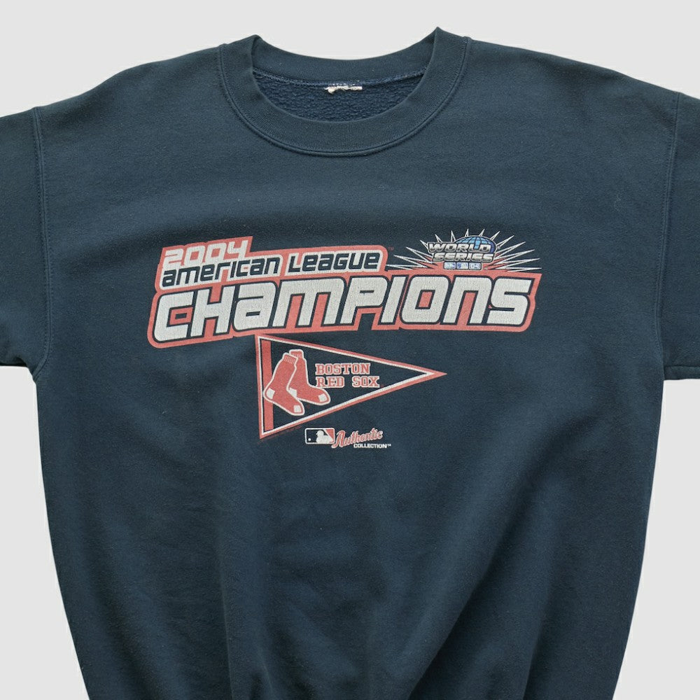 Boston Red Sox 2004 Pullover Sweatshirt - Black - Vintage Pullover