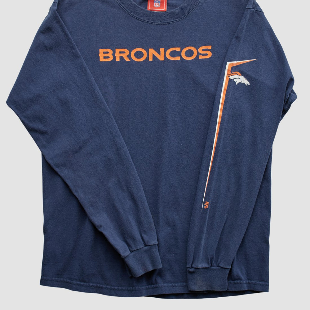 Denver Broncos NFL 2000s Long Sleeve T-shirt - Navy T-shirts